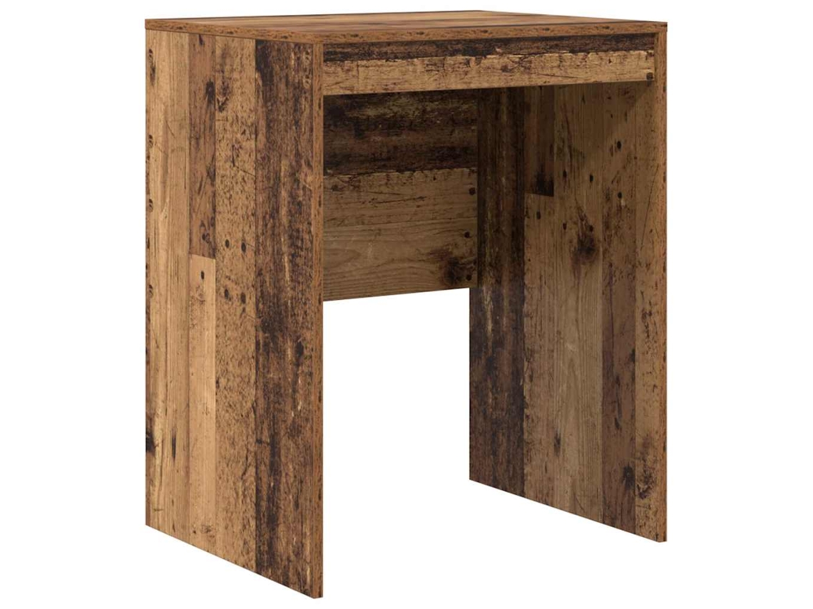 Conjunto 1 Mesa Compacta Vidaxl Castanho Derivados De Madeira (60 X 50 X 76 Cm)
