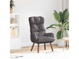 Vidaxl Poltrona Cinzeto 69 X 74 X 93 Cm Couro Artificial