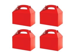 50 Caixas Brancas Para Lembrancinhas De Festa, Caixas De Doces Com Alça, Sacolas De Papel Para Biscoitos, Modelo Gable B Hengjian