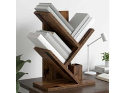 Vidaxl Estante De Livros Em Árvore 3 Níveis 30 X 18 X 40 Cm