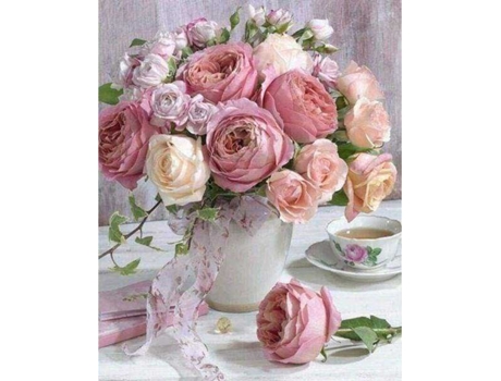 Tela FIGURED' ART Diamond Painting -  Ramo De Rosas  - Figured' Art Dp-252-Y (51x2,8x41 cm)