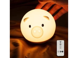 Luz Noturna Infantil Design Criativo De Copo, Luminria Noturna De Led Em Formato De Porquinho De Silicone, Luz Noturna Suave Pa Aquaforge