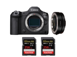 Eos R5 Mark Ii + Ef eos R + 2 Sandisk 256gb Uhs ii 300mb/s + Ebook “20 Dicas para Fotos Que Impressionam” CANON