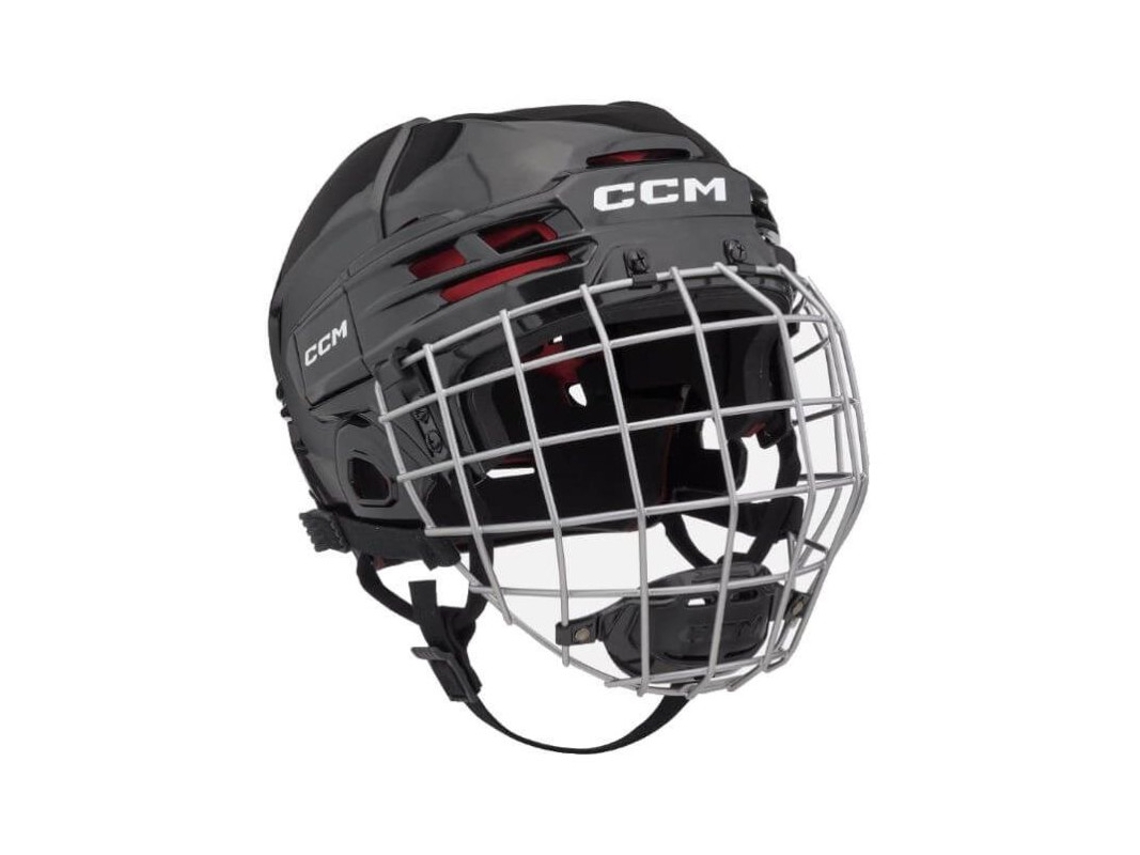 Capacete De Hóquei Ccm Tachas 70 Jr Com Gaiola