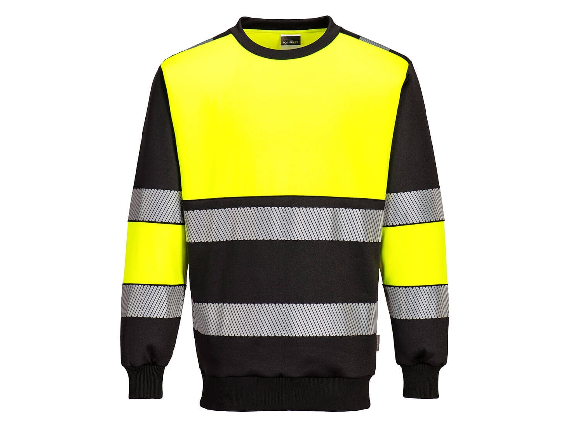 Moletom De Alta Visibilidade Pw3 - Classe 1 Amarelo Preto / Xxl