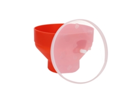 Tigela Dobrável Para Pipoca De Micro-ondas Com Tampa, Feita Em Silicone Ecológico.