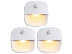 Led, Luz Noturna Usb com Sensor de Movimento, 3 Modos 7, 4* 7 BRILVIBERA