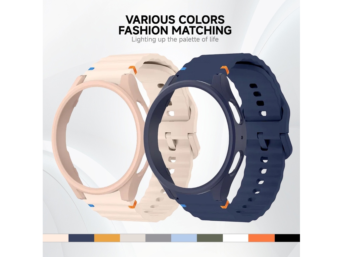 Pack Elysve 2x Bracelete E Case Samsung Galaxy Watch 5 Pro 45mm