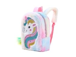 Mochila Infantil Unicórnio Portátil Rosa de Desenho Animado BRILVIBERA