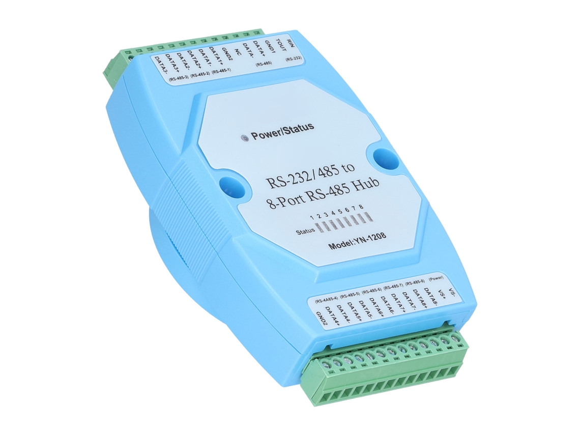 Laxiscreed Hub Rs485 8 Portas Com Isolamento Ótico E Resistência À Interferência