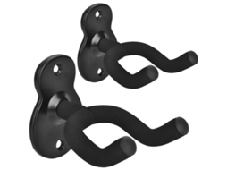 Suporte de Parede para Guitarra Acústica, Guitarra Elétrica, Guitarra Clássica, Baixo e Ukulele AQUAFORGE (pacote com 2)