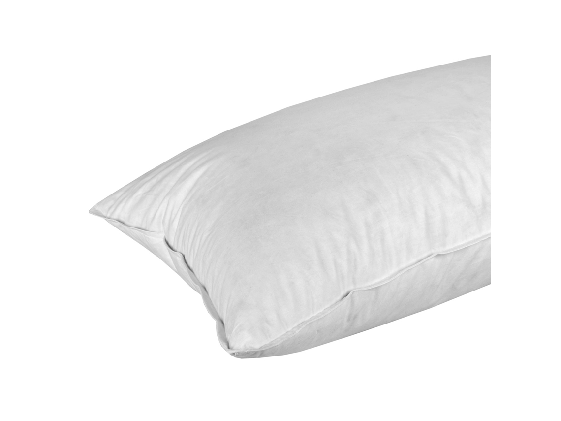 Almofada De Dormir Homescapes Duck Feather Euro Continental Algodão Branco (40x80cm)