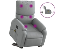 Electric Stand Up Massage Recliner Chair, Electric Stand Up Massage Recliner Chairs Vidaxl Cinzeto Tecido