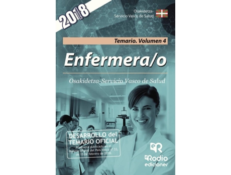 Livro Enfermera/o. Osakidetza-Servicio Vasco de Salud. Temario. Volumen 4 de Vários Autores (Espanhol - 2018)