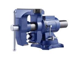 Torno De Bancada 165mm Com Base Giratória 360° E Amboss Tekmaquinas
