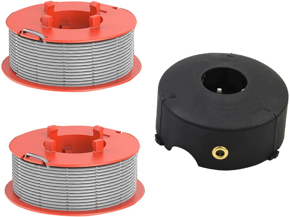 3 Bobinas Compatível Bosch F016800175 Fio Ø0,16cm 8m:2 Bobinas + 1 Tampa.