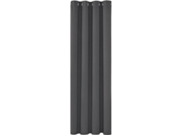 Cortinas Blackout Térmicas Antifrio Isolantes De Calor, 150x200 Cm Design Moderno Com Ilhós, Cinza Escuro, 1 Peça