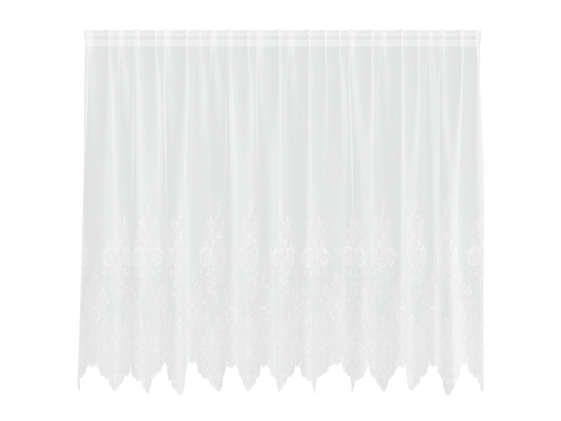 Maison Exclusive - Cortina De Renda Com Cortinas Branco 180 X 300 Cm Poliéster