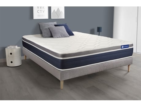 Sommier de Casal Actiflex Confort Altura ACTISOM Espuma com memória Cinzento (140x200)