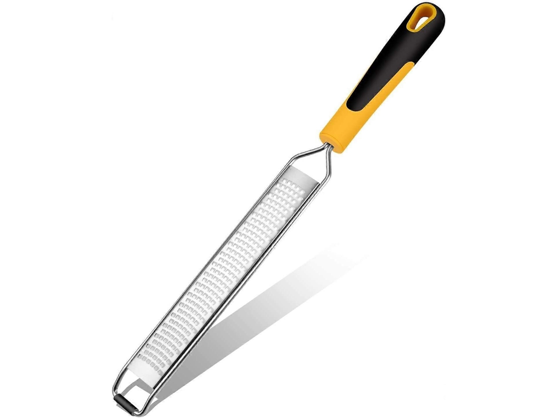 Rallador de Queso de Acero Inoxidable Premium Con Lâminas Y Tapa Protectora, Rallador Plano Portátil para Cozinha, Rallador de Limão