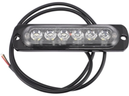 Luzes Estroboscópicas De Led, Liga De Alumínio, Alta Condutividade Térmica, 6 Leds Ultrafinos, 18w, 12v 24v, Ipx4, Luz