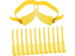 Pacote com 100 pulseiras resistentes e duráveis para hospitais e clínicas.