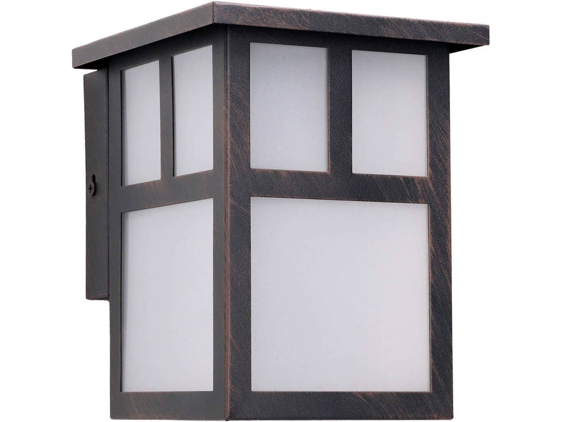 Forlight Osaka - Aplique 190x190x190mm, Aço, Cor Castanho, E27, Máx 60w, Ip23