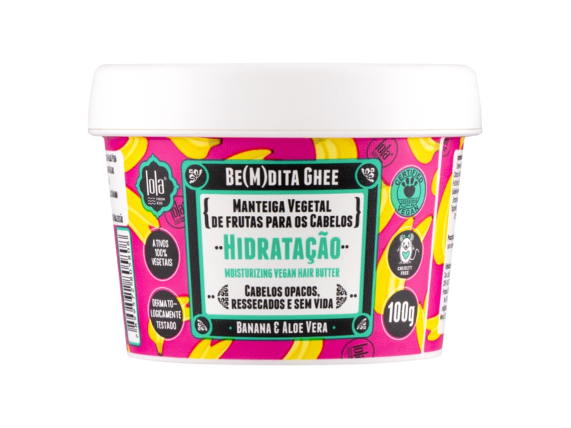 Máscara LOLA COSMETICS Hidratacao Be(m)dita Ghee Banana e Aloe Vera (100 gr)