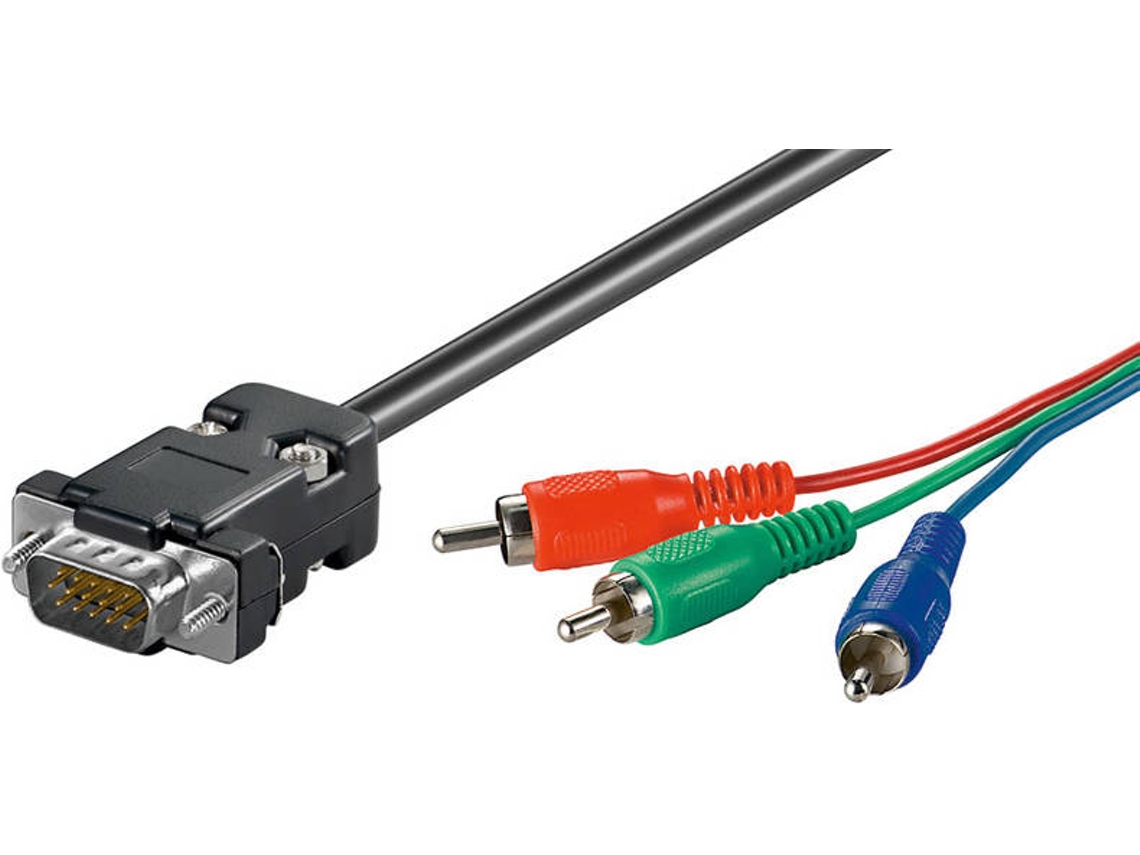 Adaptador de Cabo de vídeo GOOBAY VGA - 3xRCA, 2 m