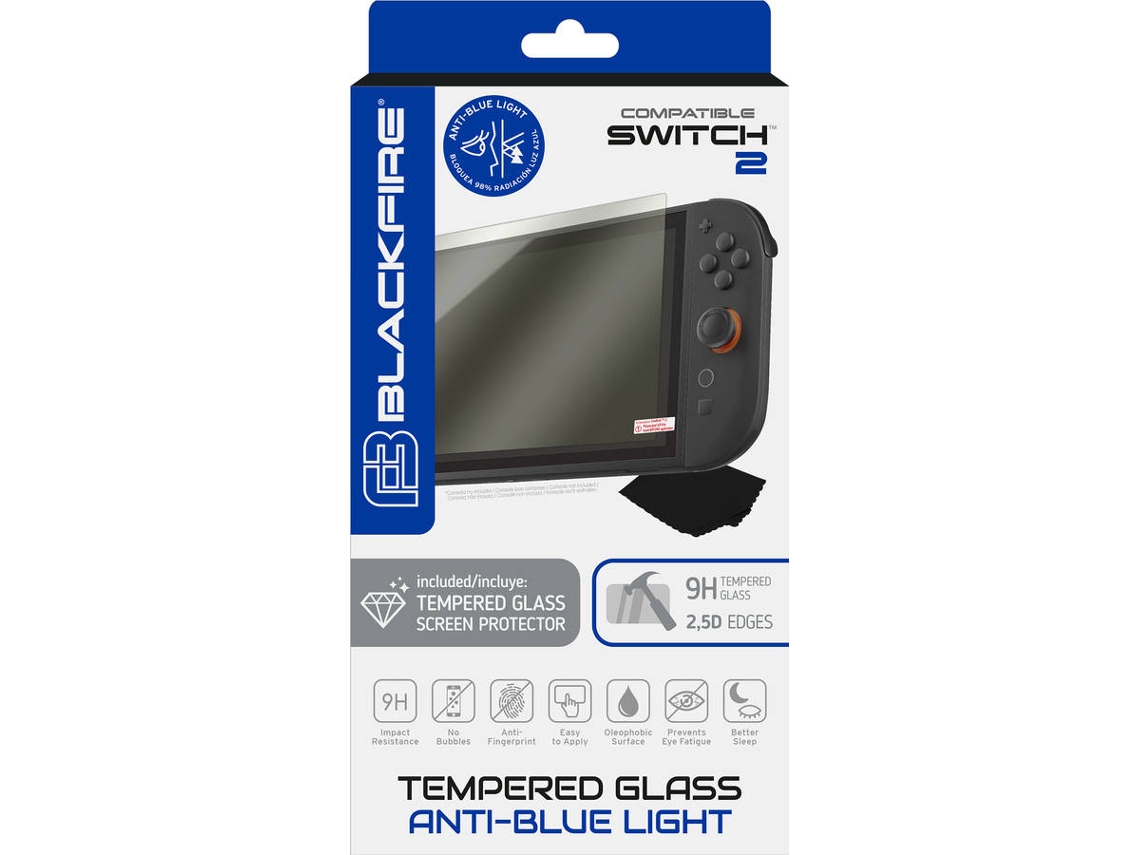 Película BLACKFIRE Nintendo Switch 2 Antibluelight