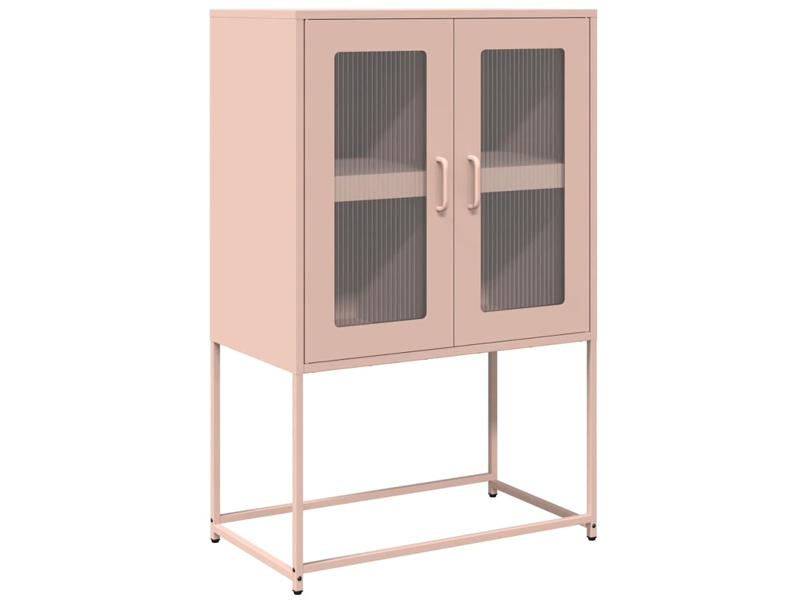 Highboard, Highboards Vidaxl Cor-de-rosa Aço (n/a)