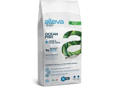 Comida para Cães ALLEVA  Holistic Ocean Fish + Hemp & Aloe Vera (12 kg - Seca - Adulto - Sabor: Peixe)