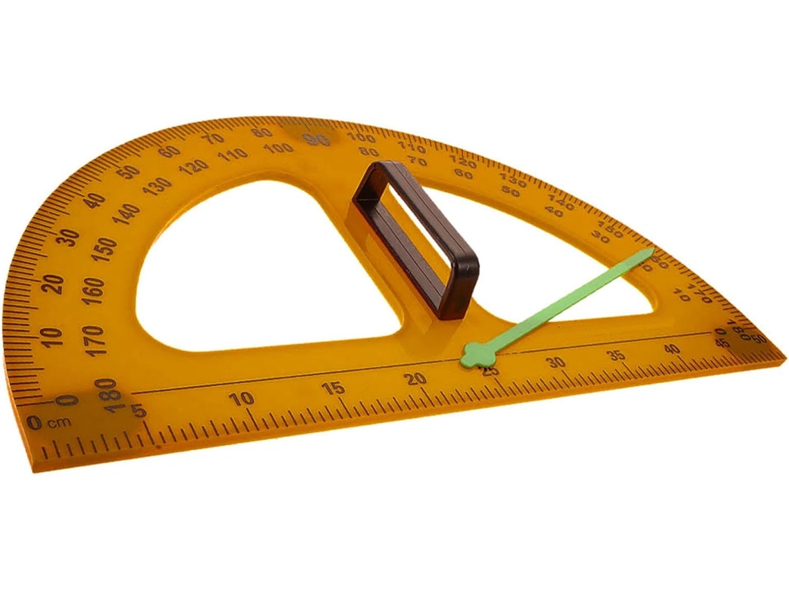 Transferidor De Plástico De 50 Cm Sem Ímã Para Matemática
