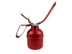 Bomba de Lubrificação Manual com Alavanca Vermelha e Mangueira Flexível 400ml com S/MARCA