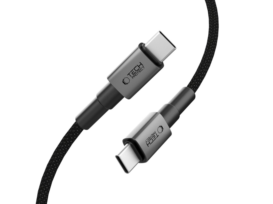 Cabo Usb C TECH PROTECT Para Carro Pd100w/5a Para Celulares E Laptops 100 Cm