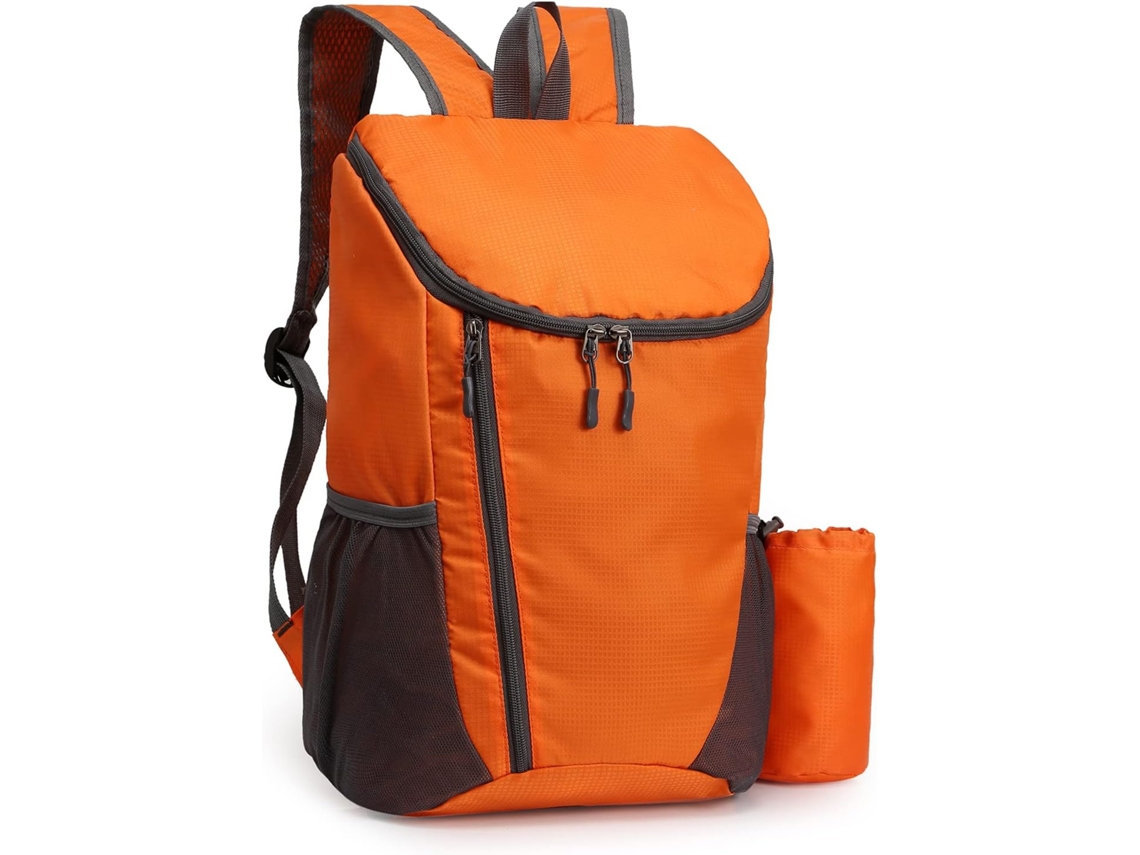 Mochila De Caminhada (laranja), Impermeável E Durável, Leve E Dobrável, Para Viagens E Acampamentos Ao Ar Livre
