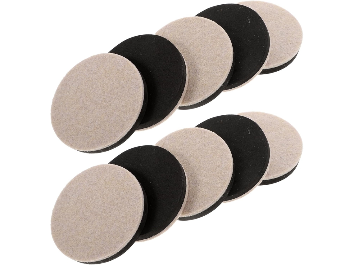 Totority 10-almofadas Redondas De Feltro, Proteção Fácil Para Móveis Em Pisos De Madeira, Ideal Para Cadeiras E Mesas Em