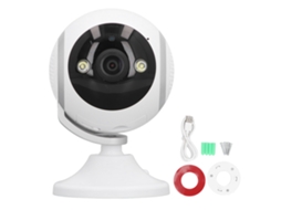 Câmara De Segurança Wifi Pan Tilt 1080p Visão Noturna Colorida Detector De Movimento Ângulo 155° Para Casa Com App