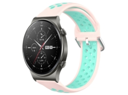 Pulseira De Silicone Esportiva Perfurada E Respirável De 22 Mm Para Huawei Gt2 Pro