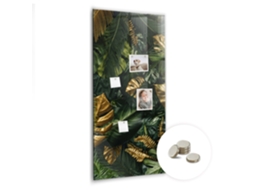 Quadro Magnético Folhas Tropicais Para A Cozinha Espelharte (60x120 Cm)