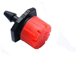Aspersor de Jardim Ajustável, Vermelho, 1/4" com Adaptador | S/MARCA