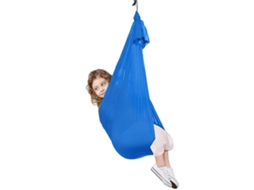 Cama De Rede Elástica Para Crianças Balanço Sensorial Infantil Indoor Outdoor Yoga Home Fitness Azul Escuro