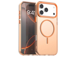 Capa Yuysan Para Iphone 17 Pro Max Candy Magsafe Pc Híbrido Tpu (proteção Antichoque, Compatível Com Magsafe) Laranja