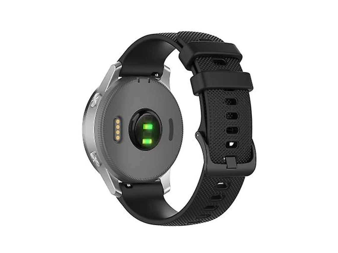 Lurelia Pulseira De Silicone Xadrez Pequena, Compatível Com Garmin Active, Preta