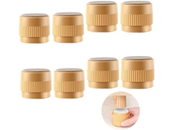 Pacote Com 8 Elevadores De Móveis Redondos Ajustáveis, Autoadesivos, Extensores De Pernas De Móveis Resistentes Para Cama, Sofá, Sofá C Aquaforge