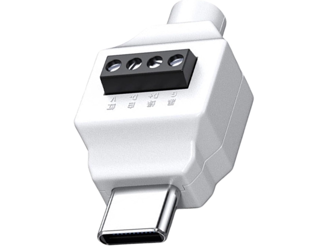 Adaptador Usb Type-c Macho Para Conectores De 5/4 Pinos Para Reparos Eficientes