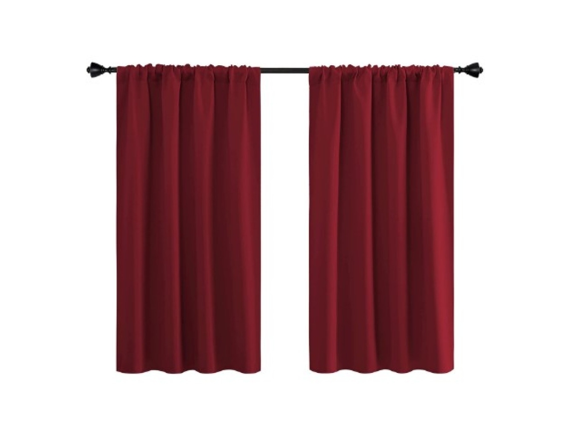 Cortinas Blackout Para Quarto, Cortinas De Janela Com Isolamento Térmico E Acabamento Fosco, Forro De Espuma, Painéis De Escurecimento Para Sala De Es