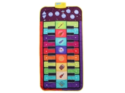 Mali tapete de Piano Musical Duplo para Crianças com Canções Integradas Brinquedo Educativo 3+ Anos