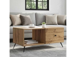 Vidaxl Mesa De Centro Carvalho Arttisan 90 X 50 X 40 Cm