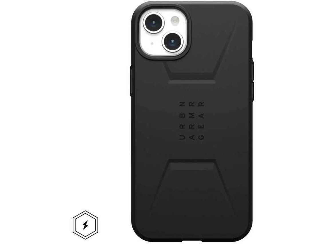 Capa UAG Civilian iPhone 15 Plus MagSafe (Preto)
